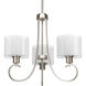 Gladden Pl 3 Light 22 inch Brushed Nickel Chandelier Ceiling Light